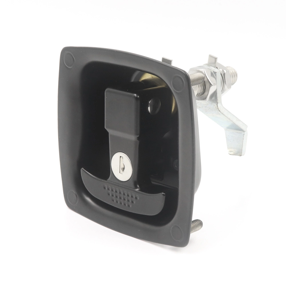 Serrure à came à poignée en T à palette encastrée pour camping-car